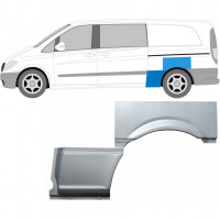 Panneau de réparation arc d'aile arrière pour Mercedes Vito 2003-2010 / Gauche / Ensemble 9276