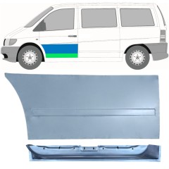 Panneau de réparation de porte avant intérieur + extérieur pour Mercedes Vito I W638 1996-2003 / Gauche / Ensemble 12017