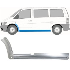 Panneau de réparation du seuil + panneau de réparation de l'aile avant pour Mercedes Vito I W638 1996-2003 / Gauche / Ensemble 11503