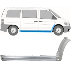 Panneau de réparation du seuil + panneau de réparation de l'aile avant pour Mercedes Vito I W638 1996-2003 / Droite / Ensemble 11502