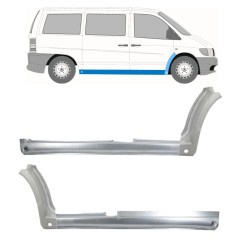 Panneau de réparation du seuil + panneau de réparation de l'aile avant pour Mercedes Vito I W638 1996-2003 / Ensemble 11504