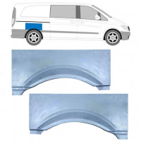 Panneau de réparation arc d'aile arrière pour Mercedes Vito 2003-2010 / Gauche+Droit / Ensemble 9180