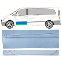 Panneau de réparation de porte avant intérieur + extérieur pour Mercedes Vito W639 2003-2014 / Gauche / Ensemble 12646