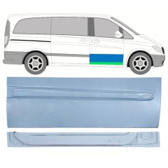 Panneau de réparation de porte avant intérieur + extérieur pour Mercedes Vito W639 2003-2014 / Droite / Ensemble 12645