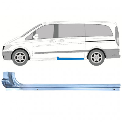 MERCEDES VITO 2003-2014 PORTE COULISSANTE PANNEAU DE RÉPARATION DU SEUIL / GAUCHE