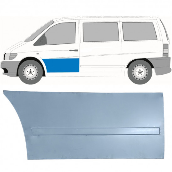 Panneau de réparation de porte avant pour Mercedes Vito 1996-2003 / Gauche 11994