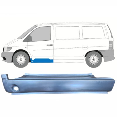 Réparation bas de caisse de porte avant pour Mercedes Vito I W638 1996-2003 / Gauche 8832