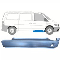 Panneau de réparation du seuil partie avant pour Mercedes Vito I W638 1996-2003 / Droite 8831