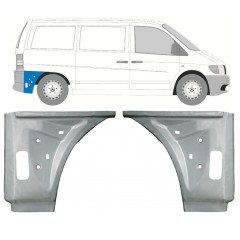 Panneau de réparation arc d'aile arrière intérieur pour Mercedes Vito I W638 1996-2003 / Gauche+Droit / Ensemble 11641