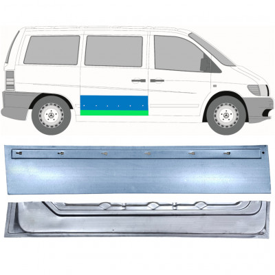 Panneau de réparation des portes latérale intérieur et extérieur pour Mercedes Vito 1996-2003 / Droite / Ensemble 12047