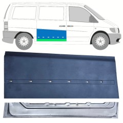 Panneau de réparation des portes latérale intérieur et extérieur pour Mercedes Vito I W638 1996-2003 / Droite / Ensemble 12049