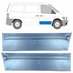 Panneau de réparation de la porte avant extérieur pour Mercedes Vito I W638 1996-2003 / Gauche+Droit / Ensemble 9788