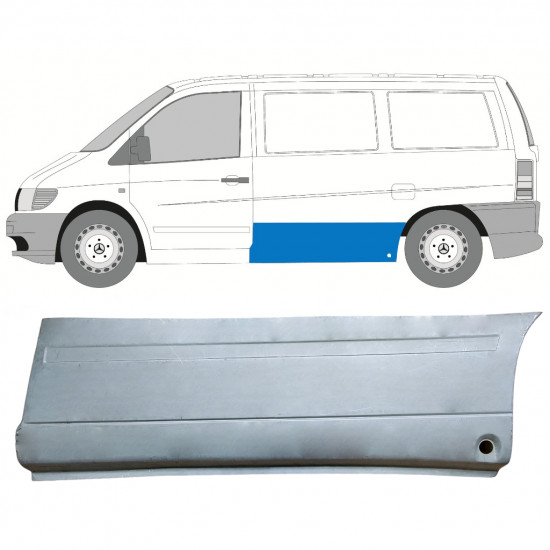 Panneau de réparation latéral pour Mercedes Vito 1996-2003  / Gauche 11648