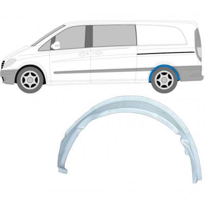 Panneau de réparation arc d'aile arrière intérieur pour Mercedes Vito 2003-2010 / Gauche 6805