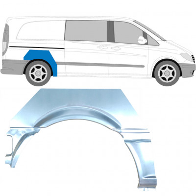 Panneau de réparation arc d'aile arrière pour Mercedes Vito 2003-2010 / Droite 5884