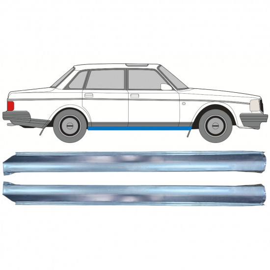 Panneau de réparation du seuil inférieur for Volvo 240 1975-1993 / Gauche / Droit / Gauche / Droit 12775