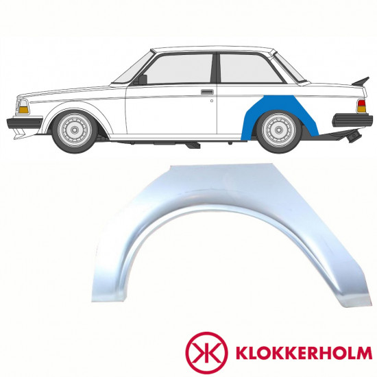 Panneau de réparation arc d'aile arrière pour Volvo 240 1974-1993 / Gauche 10764