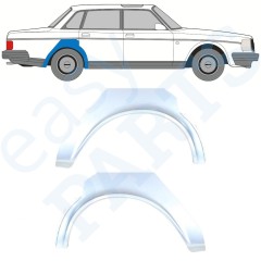 Panneau de réparation arc d'aile arrière pour Volvo 240 1975-1993 / Gauche+Droit / Ensemble 9898