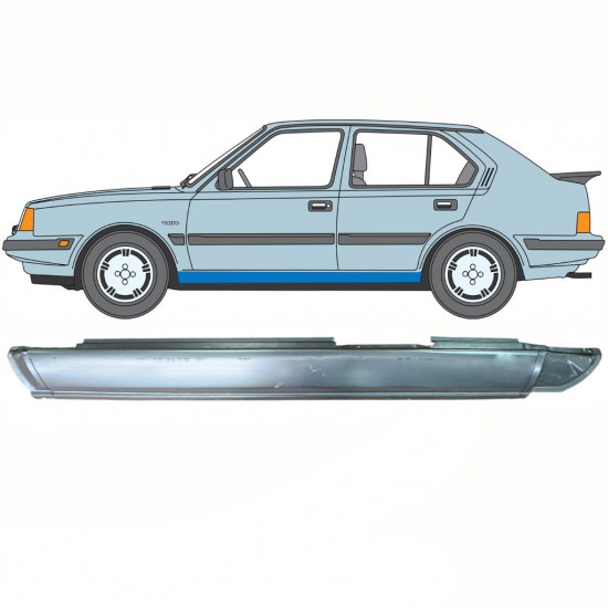 Réparation bas de caisse pour Volvo 340 360 1975-1991 / Gauche 10767