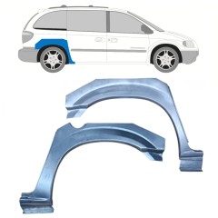 Panneau de réparation arc d'aile arrière pour Chrysler Voyager 2000-2008 / Gauche+Droit / Ensemble 11284