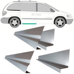 Panneau de réparation du seuil de porte latérale intérieur et extérieur pour Chrysler Voyager 2000-2008 / Gauche = Droite (symétrique) / Ensemble 11195