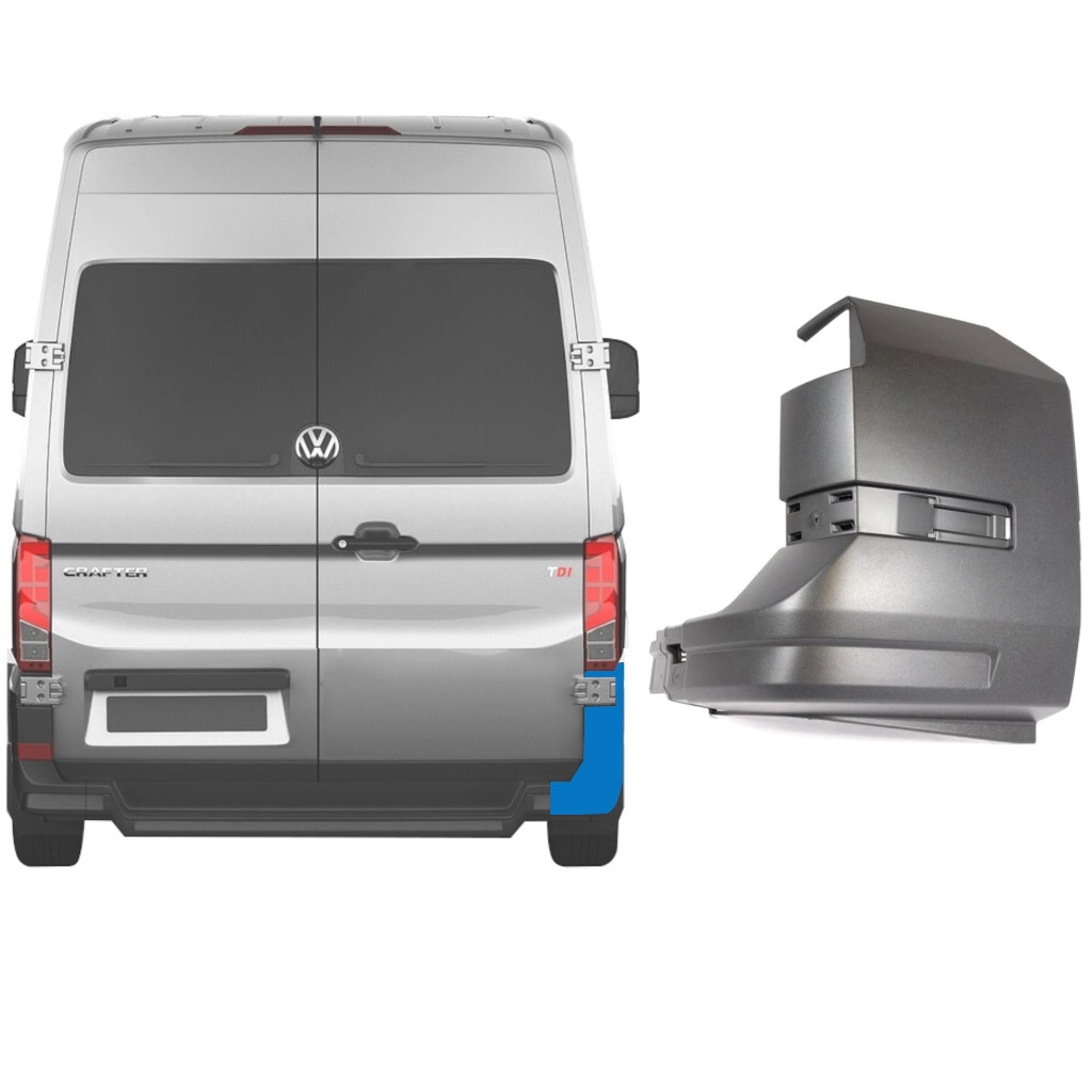 Volkswagen Crafter 2017- Coin Du Pare-chocs Arrière / Droit