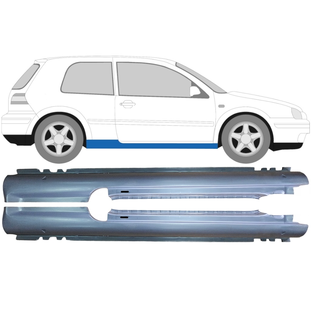 Réparation Bas De Caisse Pour Vw Golf 4 1997- / Gauche+Droit / Ensemble 9244