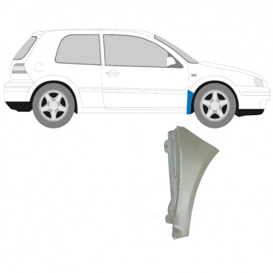 Panneau de réparation de l’aile avant pour VW Golf MK4 1997-2006 / Droite 7232