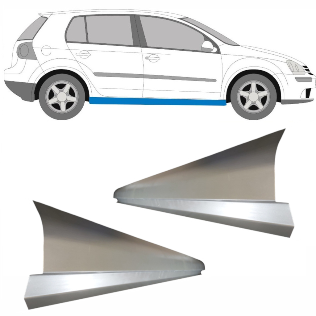 Réparation Bas De Caisse Pour Vw Golf 5 2003-2009 / Gauche = Droite (Symétrique) / Ensemble 11269