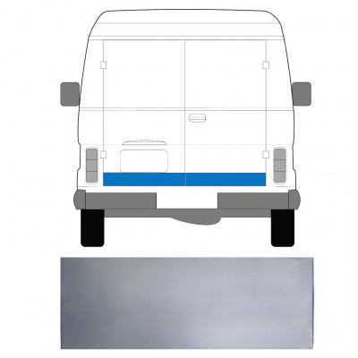 Panneau de réparation de porte arrière pour Volkswagen LT 1975-1996 / Gauche = Droite (symétrique) 7957