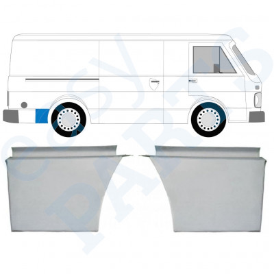 Panneau de réparation arc d'aile arrière pour Volkswagen LT 1975-1996 / Gauche+Droit / Ensemble 9872