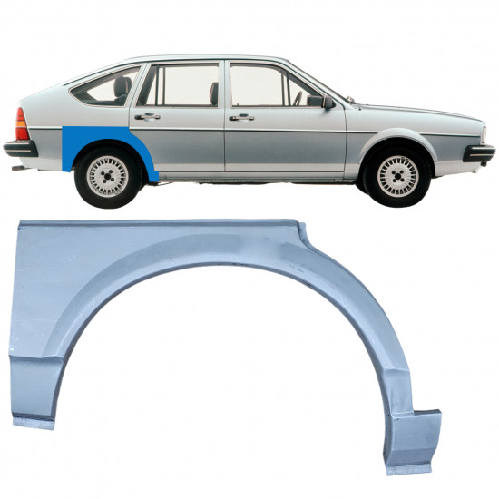 Panneau de réparation arc d'aile arrière pour VW Passat B2 1980-1988 / Droite 8089