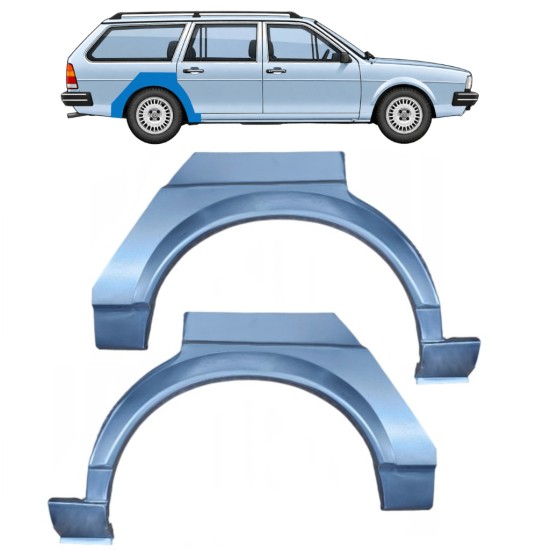 Panneau de réparation arc d'aile arrière pour Volkswagen Passat B2 1980-1988 / Gauche+Droit / COMBI / Ensemble 9605
