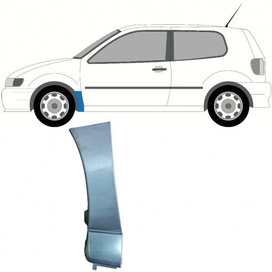 Panneau de réparation de l’aile avant pour VW Polo 1994-1999 / Gauche 9106