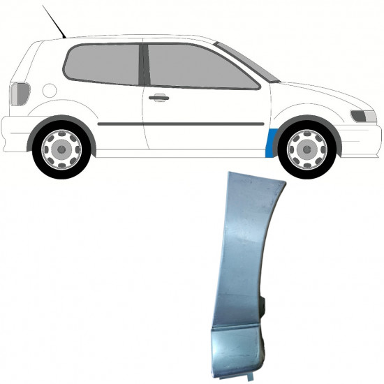 Panneau de réparation de l’aile avant pour VW Polo 1994-1999 / Droite 9105