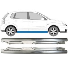 Panneau de réparation du seuil pour Volkswagen Polo 2001-2009 / Gauche+Droit / Ensemble 10095