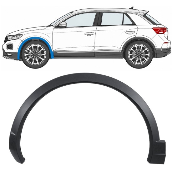 Moulure de l’aile avant pour Volkswagen T-Roc 2017- / Gauche 17028