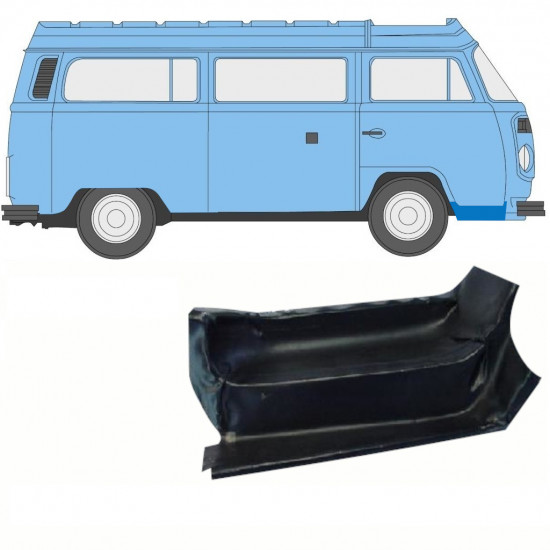 Panneau de réparation de porte avant intérieur pour VW Transporter T2 1967-1979 / Droite 8666