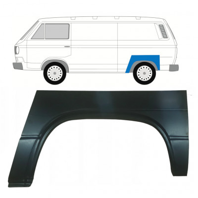 Panneau de réparation arc d'aile arrière pour VW Transporter T3 1979-1992 / Gauche 8167