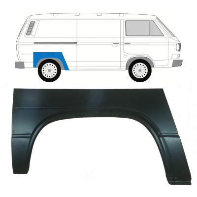 Panneau de réparation arc d'aile arrière pour VW Transporter T3 1979-1992 / Droite 8166