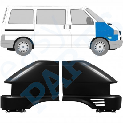 Aile avant pour VW Transporter T4 1996-2003 / Gauche+Droit / Ensemble 10583