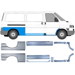 Ensemble de panneaux de réparation pour Volkswagen Transporter T4 1990-2003 / Gauche+Droit / 14699
