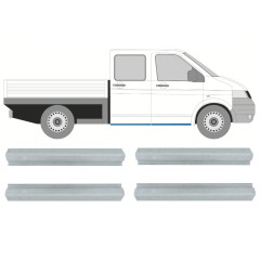Panneau de réparation du seuil avant + arrière pour Volkswagen Transporter T5 2003-2015 / Gauche+Droit / Ensemble 9696