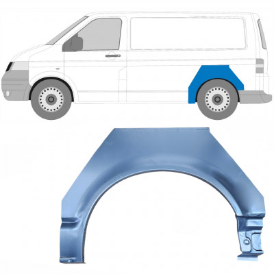 Panneau de réparation arc d'aile arrière pour VW Transporter T5 2003-2015 / Gauche 5382