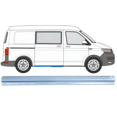 Réparation bas de caisse de sur porte latérale pour Volkswagen Transporter T6 2015-2024 / Droite 17183
