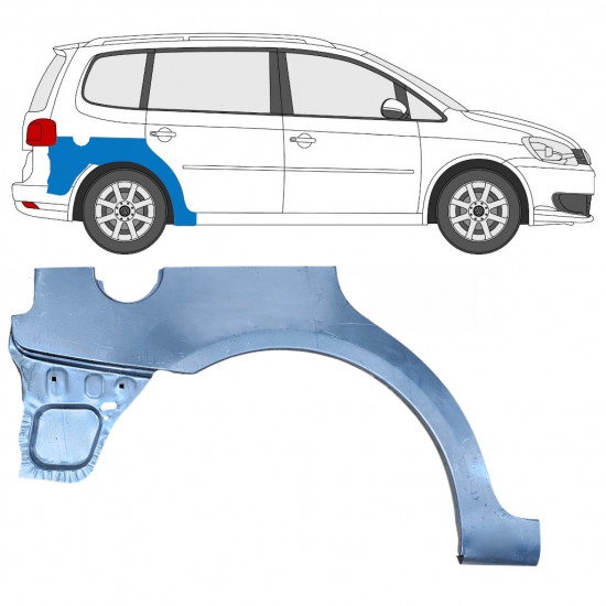 VW TOURAN 2010-2015 PASSAGE DE ROUE ARRIÈRE / DROIT