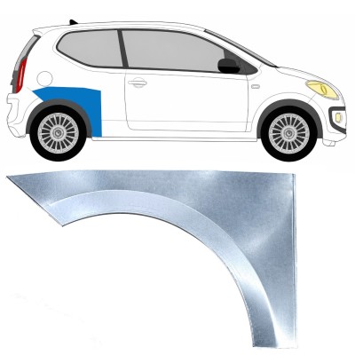 Panneau de réparation arc d'aile arrière pour Volkswagen UP! 2011- / Droite 17208