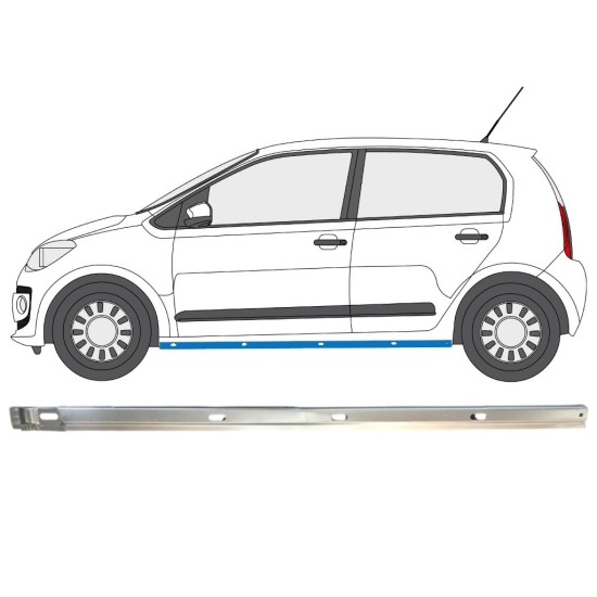 Réparation bas de caisse intérieur pour Volkswagen UP! 2011- / Gauche 14858