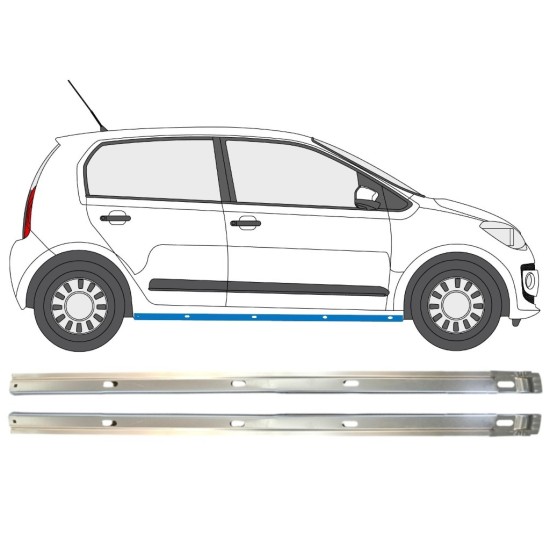 Réparation bas de caisse intérieur pour Volkswagen UP! 2011- / Gauche+Droit / Ensemble 14859
