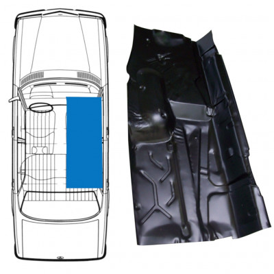 Panneau de réparation du plancher pour Mercedes W123 1975-1985 / Droite 8968